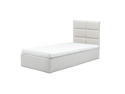 Čalouněná postel TORES II s pěnovou matrací rozměr 90x200 cm - Eko-kůže