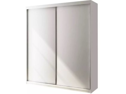 Kvalitní Šatní Skříň Peak 250 cm (Barevná varianta skříně Dub craft, Barevná varianta skla Bílá)