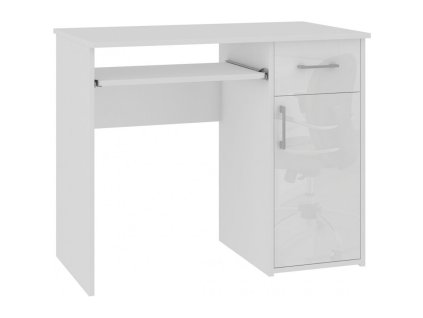 biurko pin biale akryl wysoki polysk wolnostojace