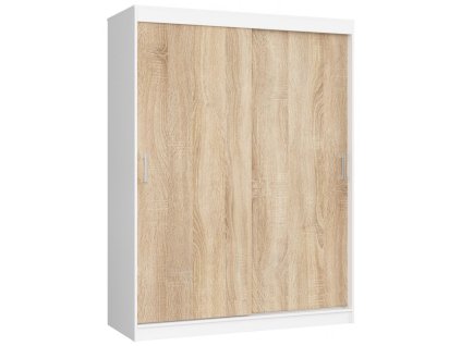 szafa przesuwna 150cm clp mono biala sonoma