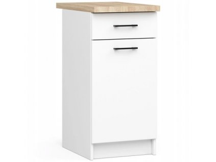 Kuchyňská skříňka OLIVIA S40 1D1S - bílá