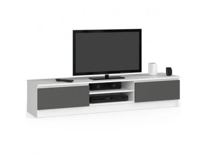 Televizní stolek RTV 160 - bílá/grafit