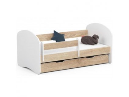 Dětská postel SMILE 140x70 cm - dub sonoma