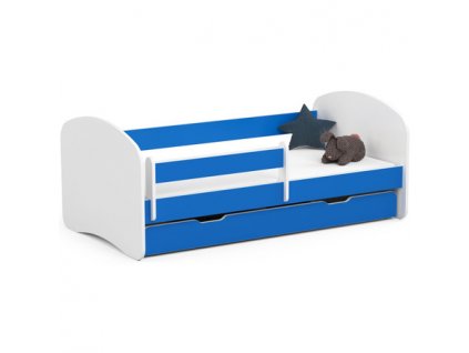 Dětská postel SMILE 160x80 cm - modrá