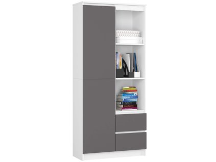 regal biurowy r 80 cm clp r11 bialy grafit szary 20250217 144255