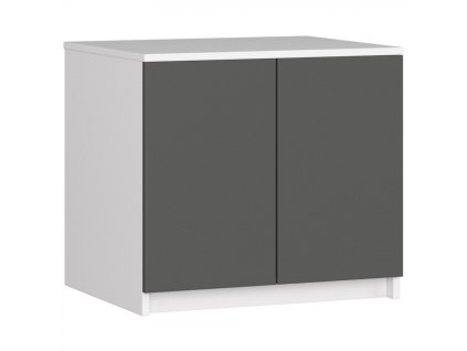 Nástavba na skříň 60 cm - bílá/grafit