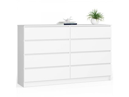 Komoda K160 8SZ - bílá