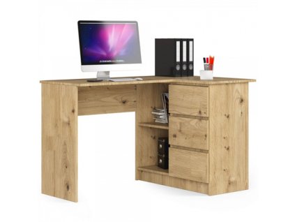 Počítačový stůl B16 pravá - dub artisan
