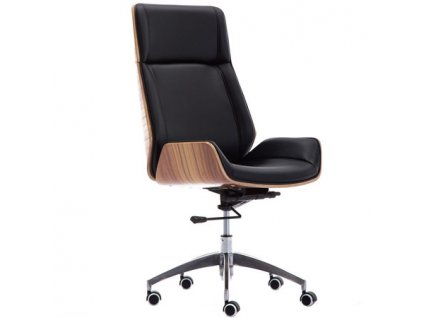 Kancelářská židle Aron - černá/ořech