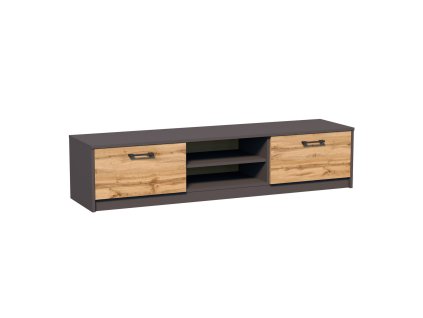 TV stolek REMUS - K028 (Barevná varianta Grafit/dub wotan)