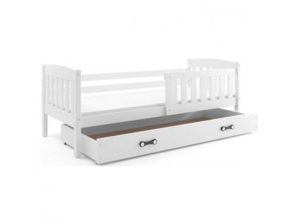 Dětská postel KUBUS s úložným prostorem 90x200 cm - bílá