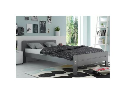 Postel Dallas z masivu 160x200 cm (Barevná varianta Grafit)