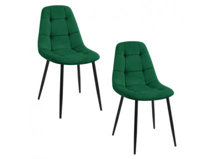 Set 2 ks jídelních židlí SJ.1, zelená