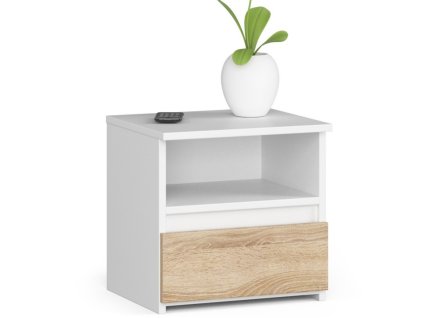 komoda cl1 biala dab sonoma