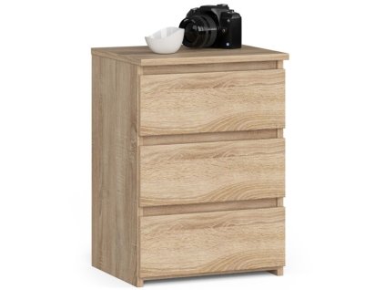 szafka nocna cl3 40 cm 3 szuflady dab sonoma