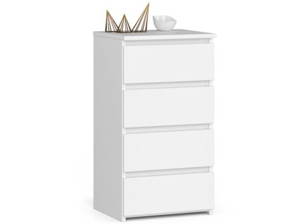 komoda cl4 40 cm 4 szuflady biala