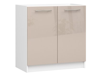 szafka kuchenna pod zlewozmywak oliwia s 80cm biala cappuccino polysk