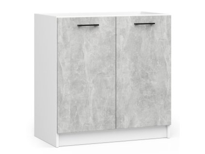 szafka kuchenna pod zlewozmywak oliwia s 80cm biala beton