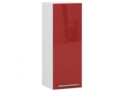 Kuchyňská skříňka OLIVIA W30 H720 - bílá/červený lesk