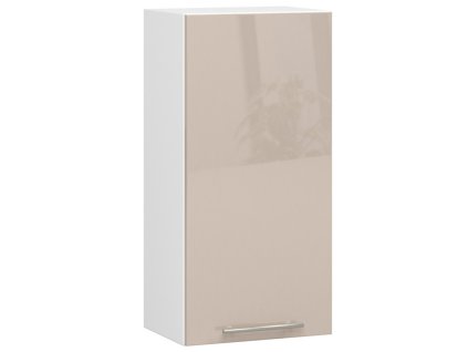 wiszaca szafka kuchenna oliwia w 40cm biala cappuccino polysk h720