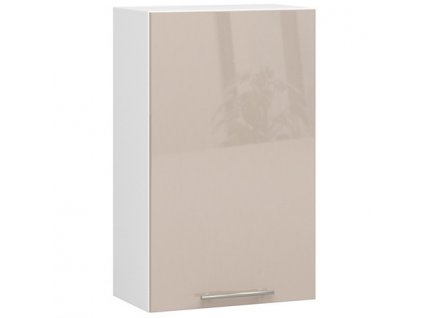 Kuchyňská skříňka OLIVIA W50 H720 - bílá/cappuccino lesk