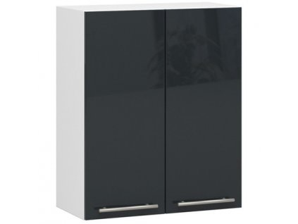 Kuchyňská skříňka OLIVIA W60 H720 - bílá/grafit lesk