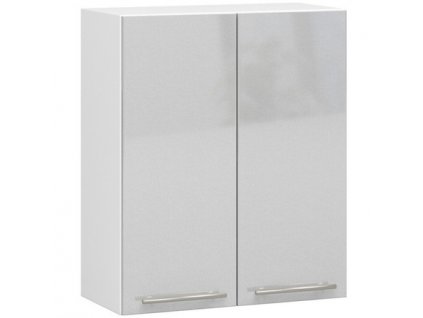 Kuchyňská skříňka OLIVIA W60 H720 - bílá/šedý lesk