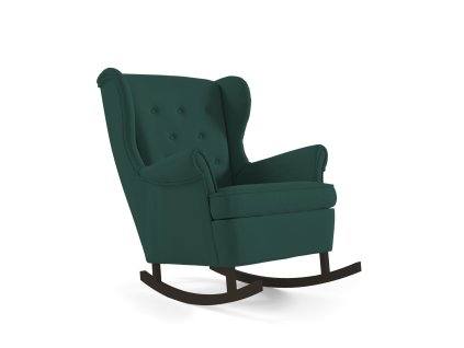 Houpací křeslo LINO 207 - černé nohy (Barevná varianta Zelená)