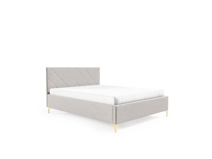Postel PK 30 120x200 cm - zlaté nohy (Barevná varianta Krémová)