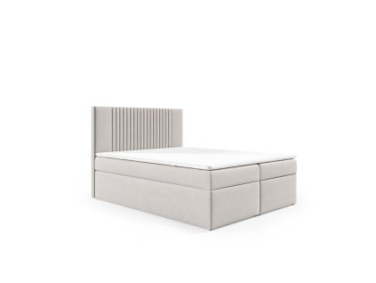 Postel 74 180x200 cm s úložným prostorem (Barevná varianta Krémová)