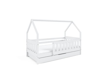 Dětská postel Jasmine 80x160 cm - s úložným šuplíkem (Barevná varianta Bílá)