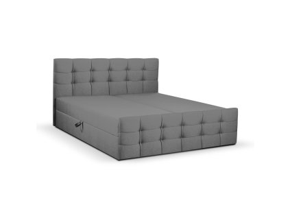 Postel CAMILA LUX 140x200 cm (Barevná varianta Tmavě šedá I)