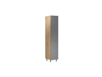 Vysoká kuchyňská skříň LANGEN D40SP (Barevná varianta Dub artisan/béžová)
