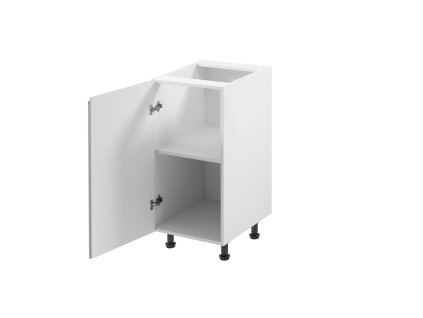 Kuchyňská skříňka ASPEN II D40-P/L- bílá/šedá (Strana otevírání Otevírání vlevo)