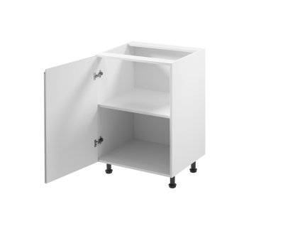 Kuchyňská skříňka ASPEN II D60-P/L - bílá/šedá (Strana otevírání Otevírání vlevo)