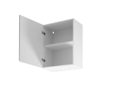 Závěsná kuchyňská skříňka ASPEN II G60-P/L - bílá/šedá (Strana otevírání Otevírání vlevo)