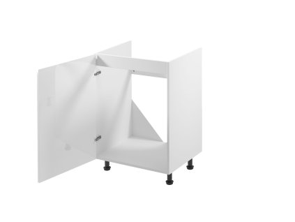 Kuchyňská skříňka ASPEN D60Z-P/L - bílá/bílá (Strana otevírání Otevírání vlevo)