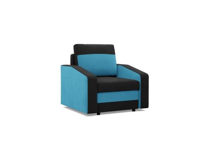 Křeslo HEWLET model 2 (Barevná varianta Černá-modrá)