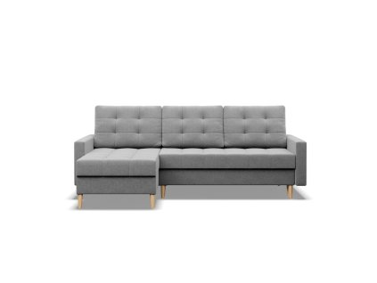 Rozkládací rohová sedací souprava OSLO model 2 (Barevná varianta Šedá I)