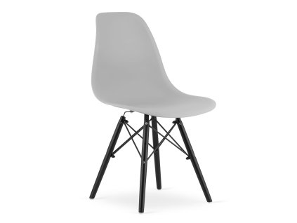 3590 krzeslo tolv szare nogi czarne skos prawy przod