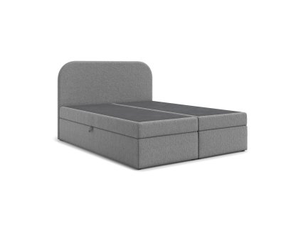 Čalouněná postel LARO s úložným prostorem 200x200 cm (Barevná varianta Šedá)