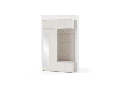 Předsíňová stěna BIANCO I (Varianta zrcadel Bez zrcadla)