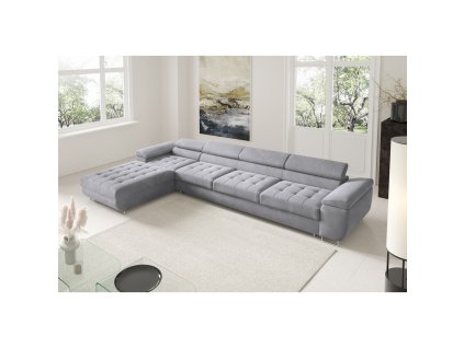 Rohová rozkládací sedací souprava BENJAMIN 272 XL (Barevná varianta Šedá II, Výběr strany Levá)