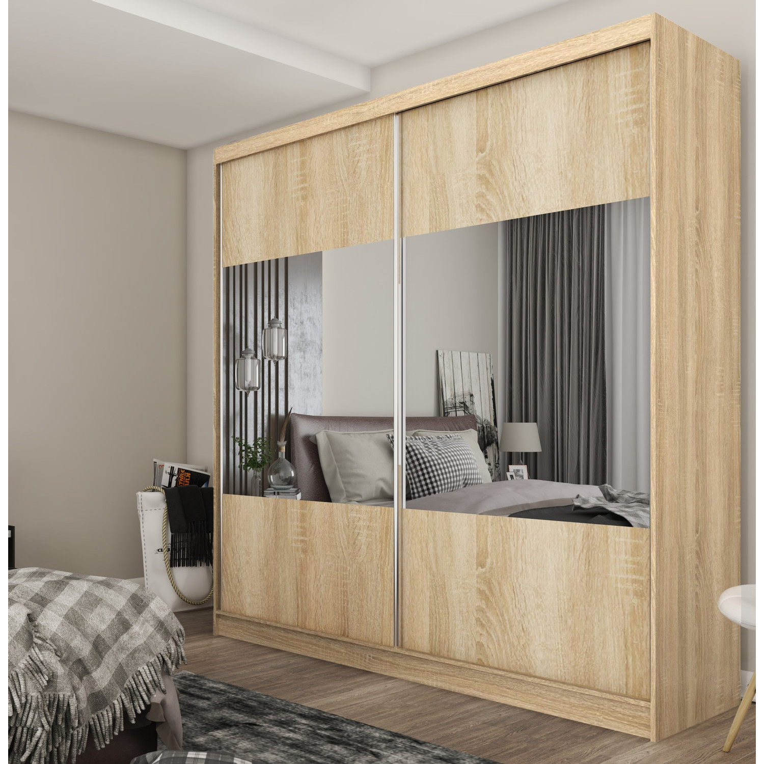 Kvalitní Šatní Skříň Celeste 200 cm