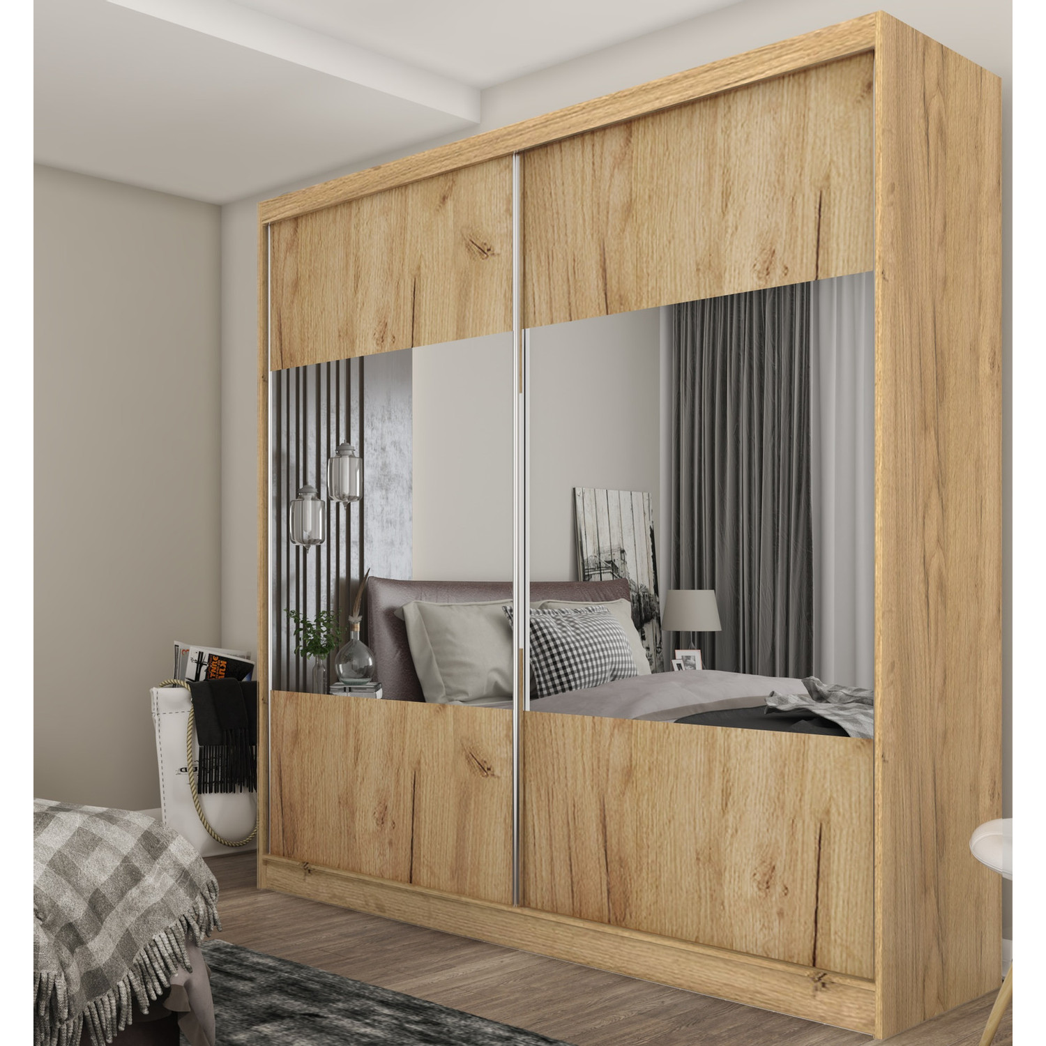 Kvalitní Šatní Skříň Celeste 200 cm