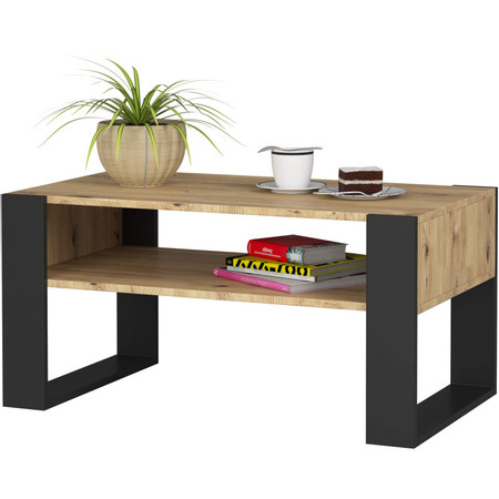  Konferenční stolek DOMI dub artisan/černá