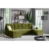 Rozkládací rohová sedací souprava 108U DAVID (Barevná varianta Zelená)