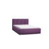 Postel ZAY 02 STANDARD 160x200 cm  - stříbrné nohy (Barevná varianta Fialová)