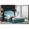 Postel HOLDEN 21 STANDARD 180x200 cm - stříbrné nohy (Barevná varianta Tyrkysová)