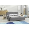 Postel IAN 19 STANDARD 120x200 cm - stříbrné nohy (Barevná varianta Bílá eko-kůže)